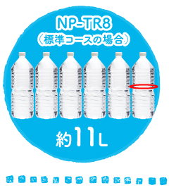 NP-TR8（標準コースの場合）：約１１L